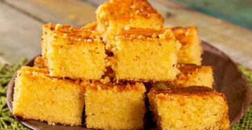 Bolo de Fubá fácil e rápido
