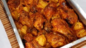 Coxa e Sobrecoxa de Frango Assadas no Forno 2 Receita de Coxa e Sobrecoxa de Frango Assadas