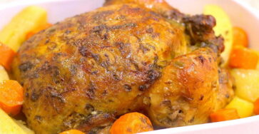 Receita de Frango Assado Inteiro