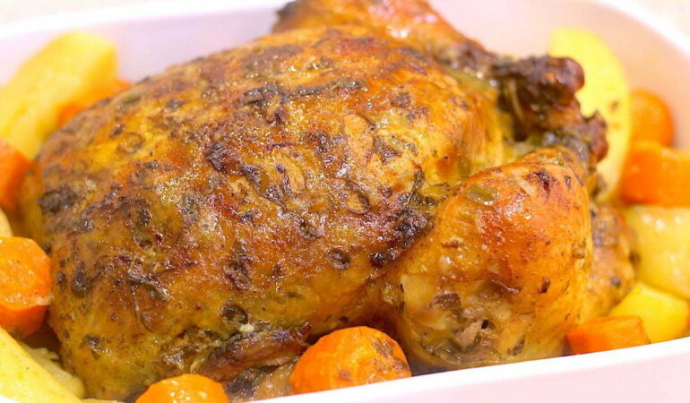 Receita de Frango Assado Inteiro