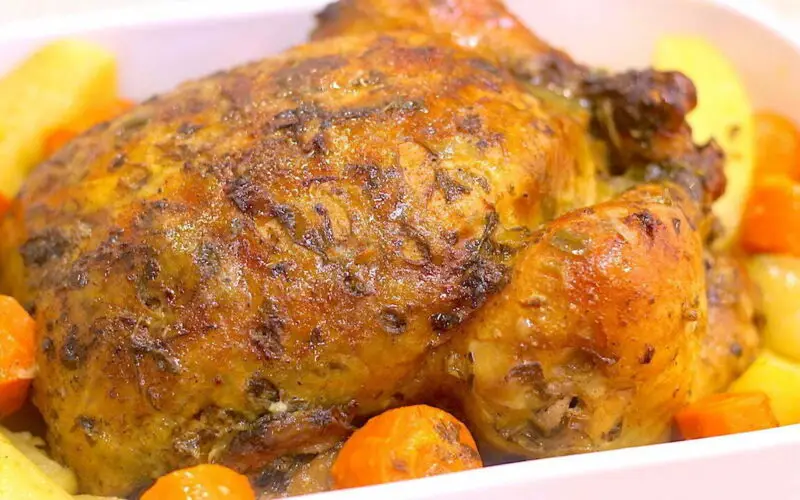 Receita de Frango Assado Inteiro