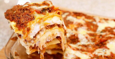 Receita de Lasanha tradicional com carne moída