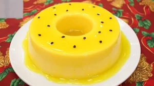 Manjar com calda de Maracujá Fácil e Perfeito 2 Manjar de Maracujá
