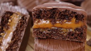 Pão de Mel Caseiro recheado com Doce de Leite 3 Pão de Mel