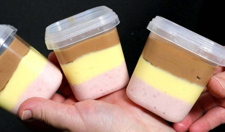 Receita de Sorvete Napolitano Caseiro