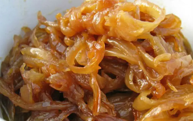 Cebola caramelizada deliciosa