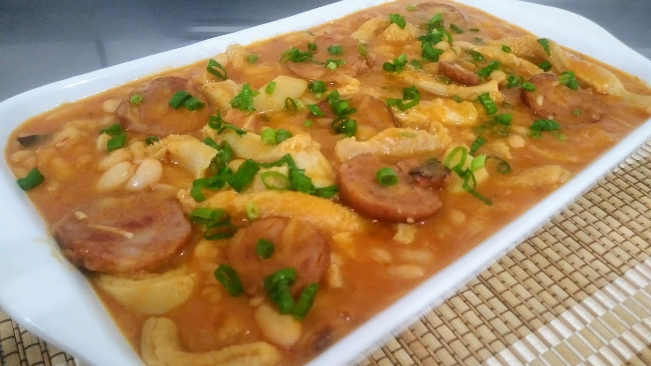 Dobradinha com Feijão Branco e Linguiça