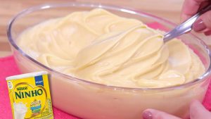 Recheio de Leite Ninho Cremoso (Creme de Leite Ninho) 5 Recheio de Leite Ninho Cremoso