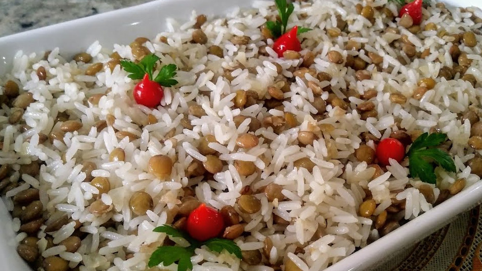 Arroz com Lentilha