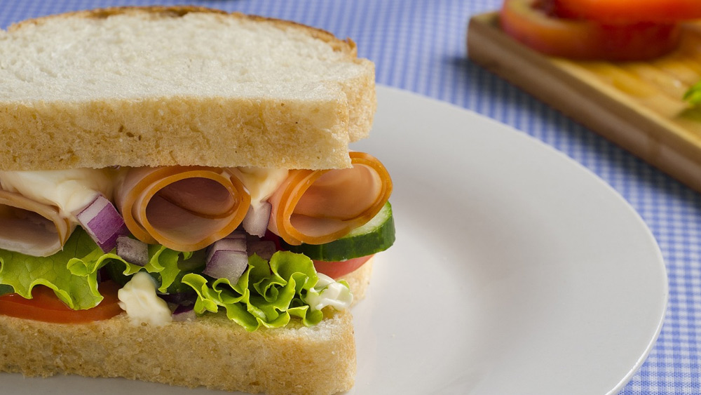 Opção de lanche leve para comer a noite