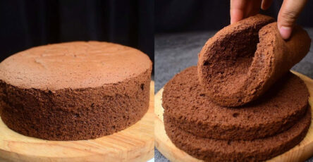 Pão de Ló de Chocolate fofinho e levinho