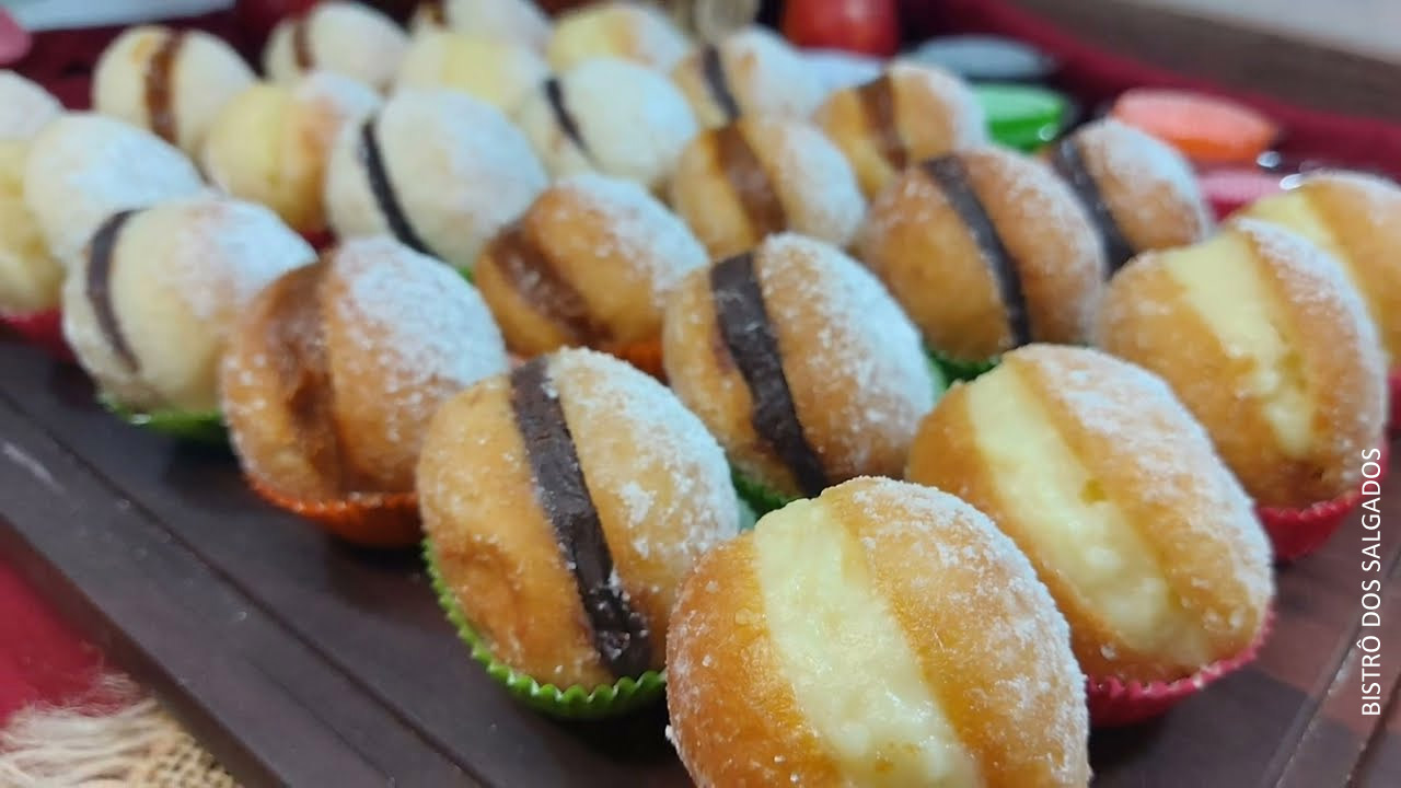 Mini Sonhos Caseiros Recheados