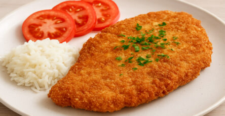 Bife a milanesa na air fryer