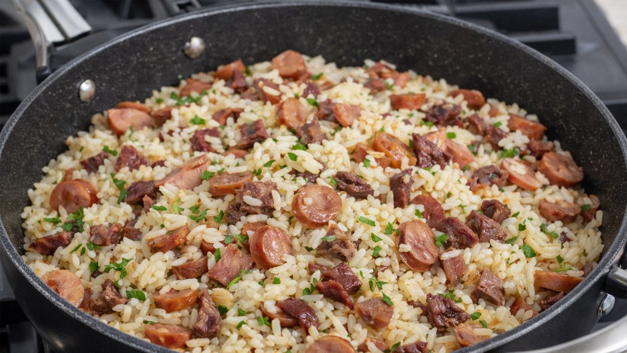 Arroz carreteiro fácil