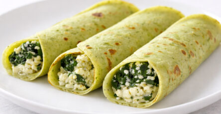 Panqueca de espinafre e ricota