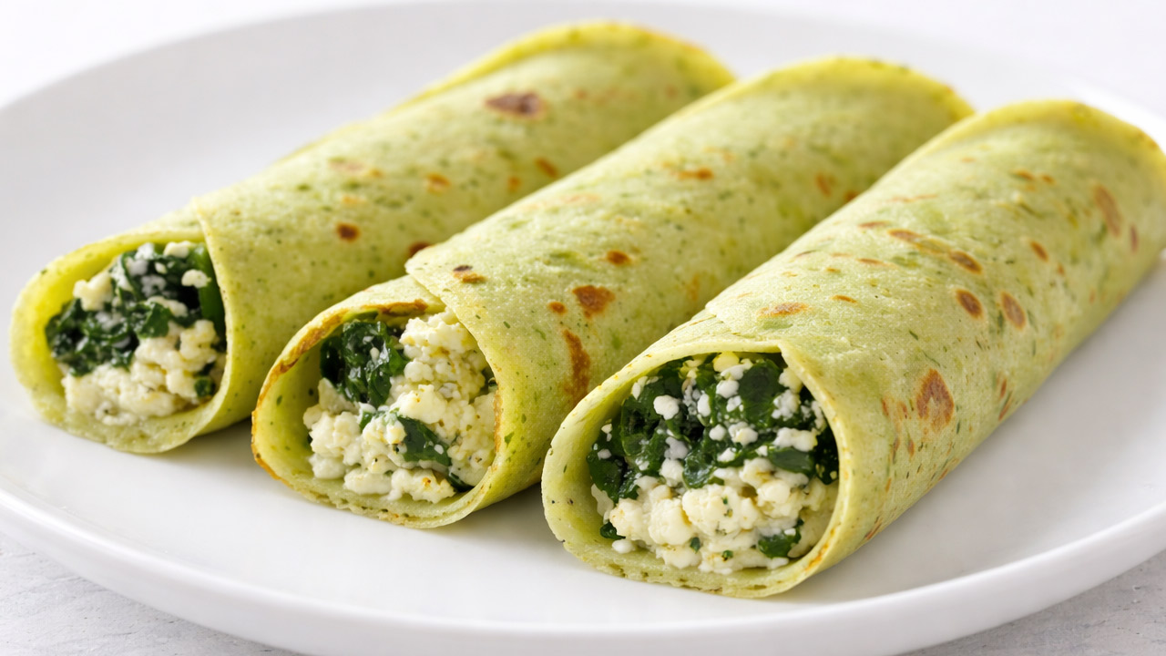 Panqueca de espinafre e ricota