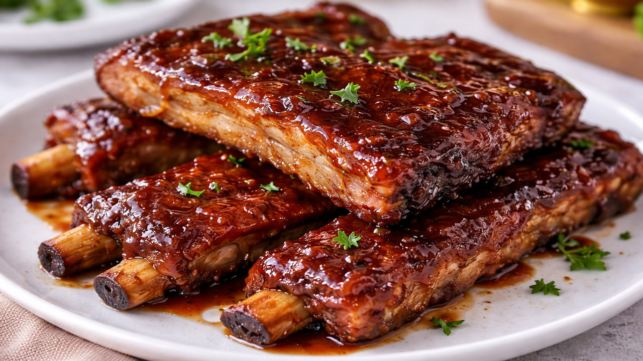 Costelinha de porco barbecue