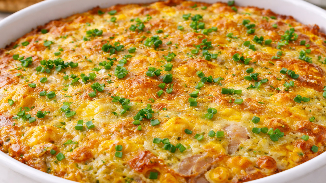 Omelete Assado com legumes